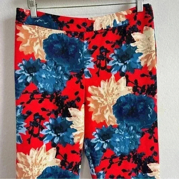 Talbots Chatman Women's Floral Ankle Slim Leg Side Zipper Tapered Pants Size 6 - Picture 5 of 10